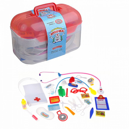 На картинке изображен Набор доктора Play Smart в чемодане 2552 Набор доктора Play Smart в чемодане 2552