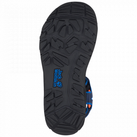 На картинке изображен Сандалии детские Jack Wolfskin Seven Seas 3 K blue / orange Сандалии детские Jack Wolfskin Seven Seas 3 K blue / orange