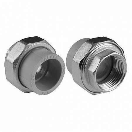 На картинке изображен Американка ПП внутренняя резьба 32х1 Valfex (Разборное соединение внутренняя резьба полипропиленовое) 10155025 г Американка ПП внутренняя резьба 32х1 Valfex (Разборное соединение внутренняя резьба полипропиленовое) 10155025 г