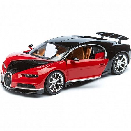 Машинка Bburago 1:18 Bugatti Chiron (18-11040) red/black