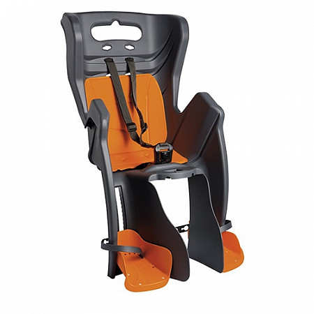 На картинке изображен Детское велокресло заднее Bellelli Little Duck Clamp 01LTDM00002 dark grey Детское велокресло заднее Bellelli Little Duck Clamp 01LTDM00002 dark grey