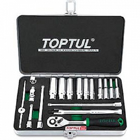 Набор головок Toptul 1/4 4-13 мм GCAD1822