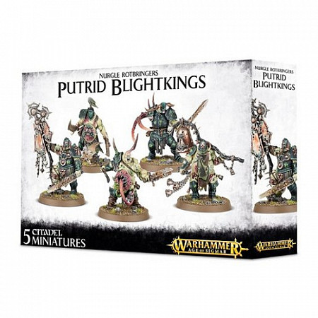 На картинке изображен Фигурки Games Workshop Warhammer: Nurgle Rotbringers Putrid Blighkings 83-28 Фигурки Games Workshop Warhammer: Nurgle Rotbringers Putrid Blighkings 83-28