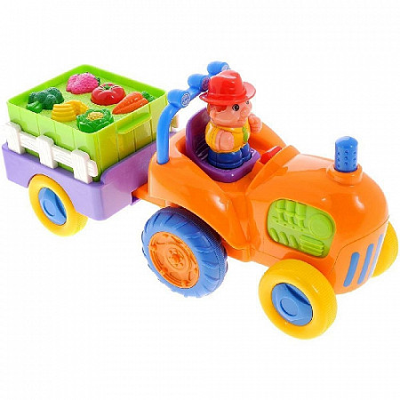 Развивающая игрушка Kiddieland Трактор с овощами (037325)