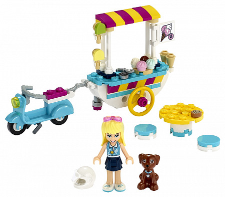 На картинке изображен Конструктор LEGO Friends Тележка с мороженым 41389 Конструктор LEGO Friends Тележка с мороженым 41389