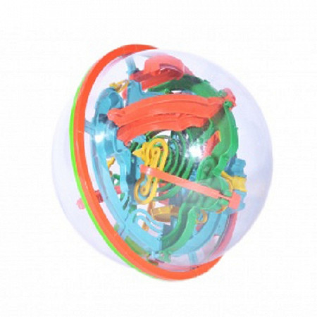 На картинке изображен Игрушка-головоломка детская Шар-лабиринт Bradex DE 0033 Игрушка-головоломка детская Шар-лабиринт Bradex DE 0033
