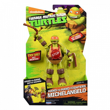 Игрушка Turtles Фигурка функ.15 см со звуковыми эффектами Микеланджело 91644