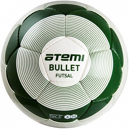 Мяч футбольный Atemi Bullet Futsal PU 5р white/green