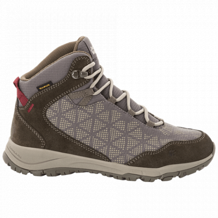 На картинке изображен Ботинки женские Jack Wolfskin Activate Xt Texapore Mid W clay / burgundy Ботинки женские Jack Wolfskin Activate Xt Texapore Mid W clay / burgundy