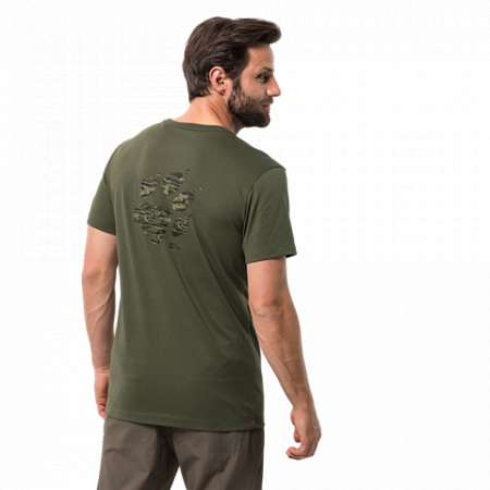 На картинке изображен Футболка мужская Jack Wolfskin Rebel T M woodland green Футболка мужская Jack Wolfskin Rebel T M woodland green
