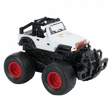 На картинке изображен Инерционная машина Ausini KLX500-113 White jeep Инерционная машина Ausini KLX500-113 White jeep