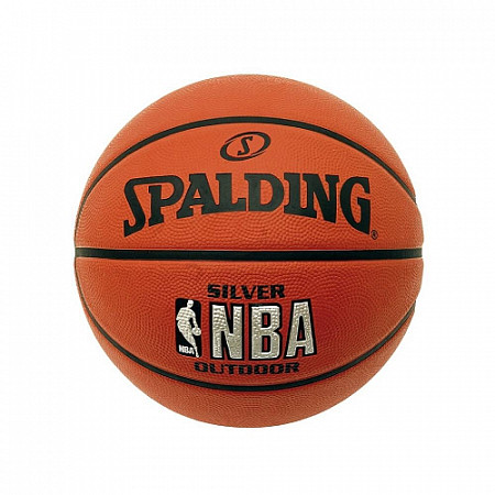 Мяч баскетбольный Spalding NBA Silver № 7 (83015Z) orange/black