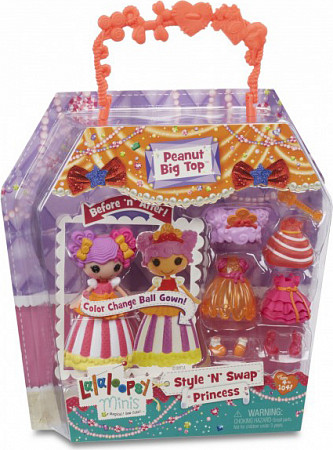На картинке изображен Куклы Lalaloopsy Mini Принцесса Арахис 543855E4C Куклы Lalaloopsy Mini Принцесса Арахис 543855E4C
