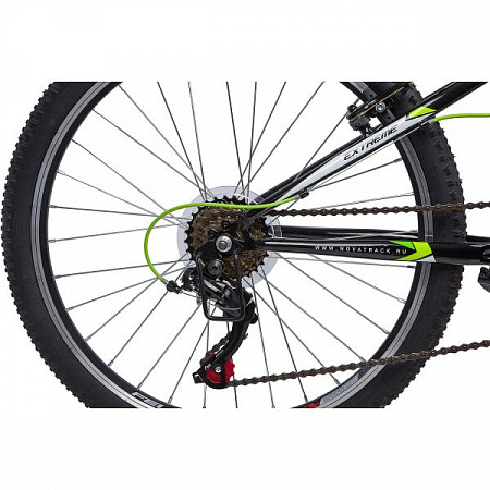 На картинке изображен Велосипед Novatrack Extreme 24" (2019) Black Велосипед Novatrack Extreme 24" (2019) Black