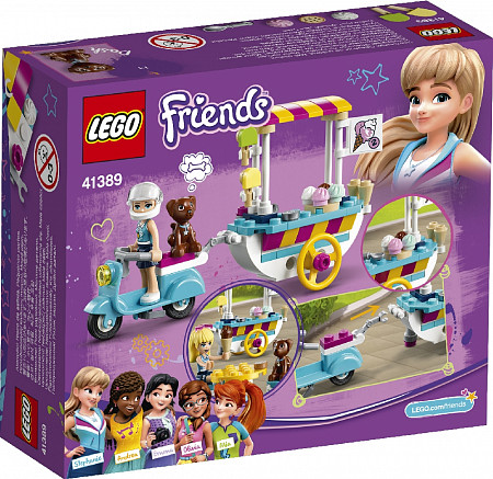 На картинке изображен Конструктор LEGO Friends Тележка с мороженым 41389 Конструктор LEGO Friends Тележка с мороженым 41389