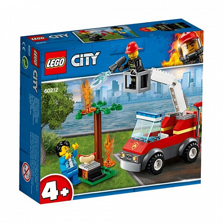 На картинке изображен Конструктор LEGO City Пожар на пикнике 60212 Конструктор LEGO City Пожар на пикнике 60212