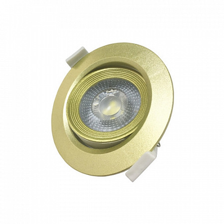 Светильник светодиодный встраиваемый Jazzway PSP-R 9044 gold 5014954