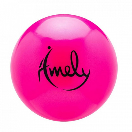 Мяч для художественной гимнастики Amely AGB-201 15 см pink