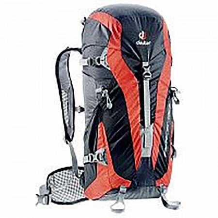 На картинке изображен Рюкзак Deuter Pace 30L black-papaya Рюкзак Deuter Pace 30L black-papaya
