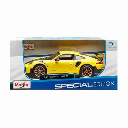Масштабная модель автомобиля Maisto 1:24 Порше 911 GT2 RS (31523) yellow