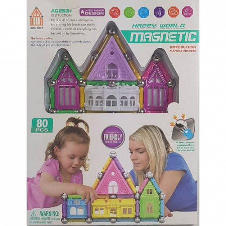 Магнитный конструктор Волшебный замок Aq-705