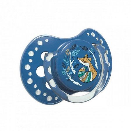 Пустышка силиконовая 0-3 мес. симметричной формы, динамическая LOVI Folky (22/841boy) 2 шт.