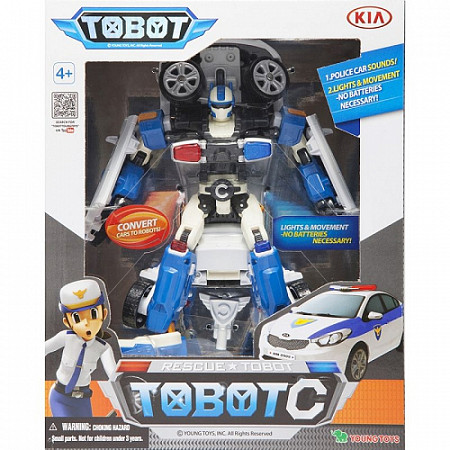 На картинке изображен Фигурка Tobot ПОЛИЦИЯ TOBOT C 301014 Фигурка Tobot ПОЛИЦИЯ TOBOT C 301014