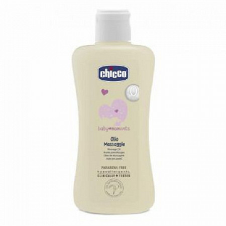 Масло массажное Chicco Baby Moments 0+ мес 200 мл 00002850100000