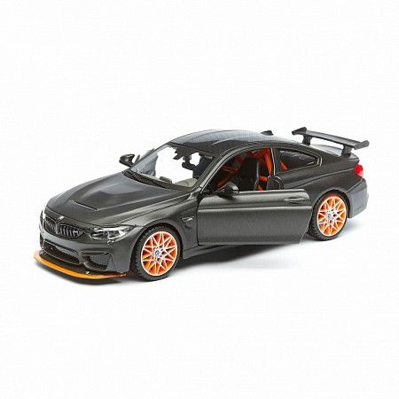 На картинке изображен Масштабная модель автомобиля Maisto 1:24 БМВ M4 GTS (31246) grey Масштабная модель автомобиля Maisto 1:24 БМВ M4 GTS (31246) grey
