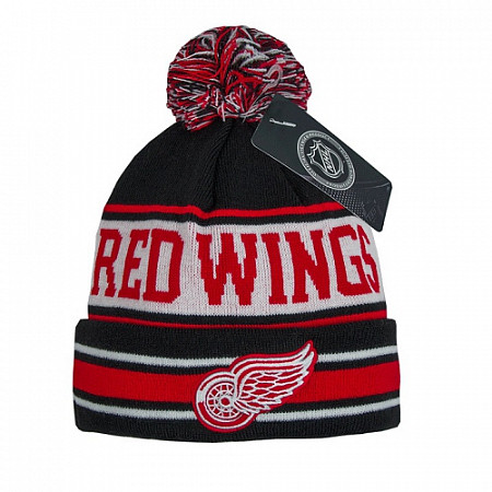 Шапка Atributika&Club NHL Detroit Red Wings 59013 black/red