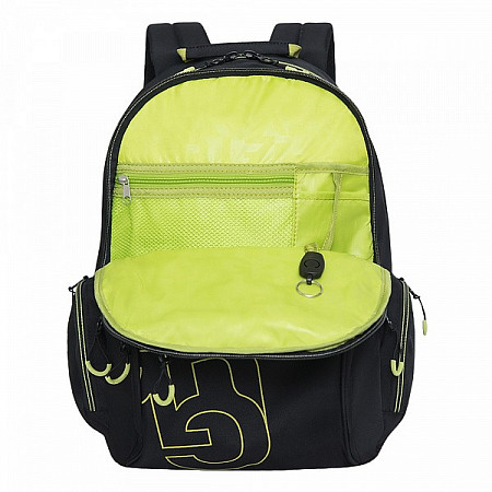 Рюкзак городской GRIZZLY RU-033-3 /2 black/light green