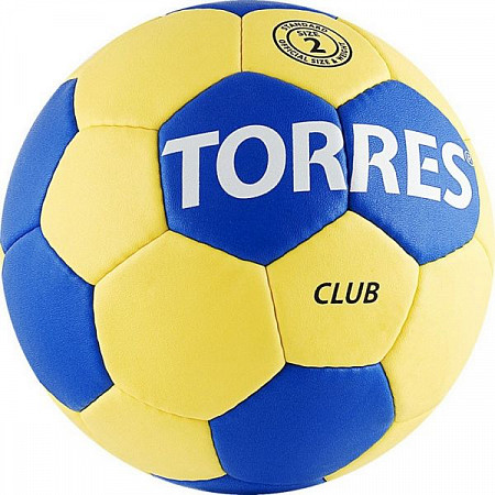 Мяч гандбольный Torres Club 2р Н30042 Blue/Yellow