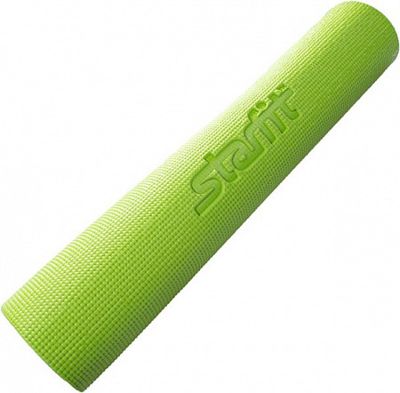 Гимнастический коврик для йоги, фитнеса с рисунком Starfit FM-102 PVC green (173x61x0,6)