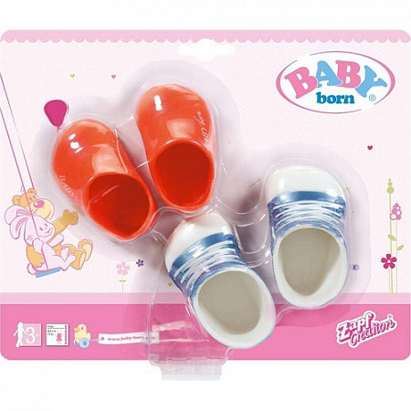 На картинке изображен Кукла Zapf Creation Обувь для куклы Baby Born 43 см 822159 Кукла Zapf Creation Обувь для куклы Baby Born 43 см 822159