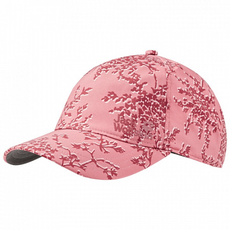 На картинке изображен Кепка женская Jack Wolfskin Sonora Cap rose quartz all over 1908441-7805 Кепка женская Jack Wolfskin Sonora Cap rose quartz all over 1908441-7805