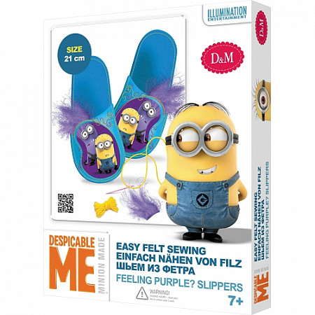 Набор для творчества Делай с мамой Шьем тапочки"Гадкий Я" 54026