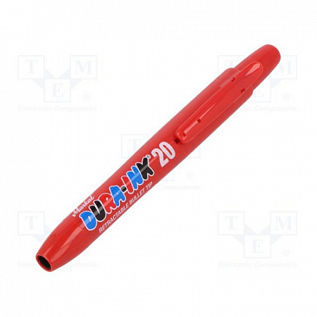Маркер промышленный перманентный фетровый автоматический Markal Dura-Ink 20 red 96576