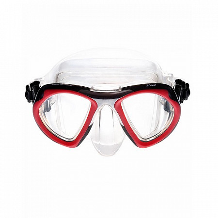 На картинке изображен Маска Mad Wave Steel mask red Маска Mad Wave Steel mask red