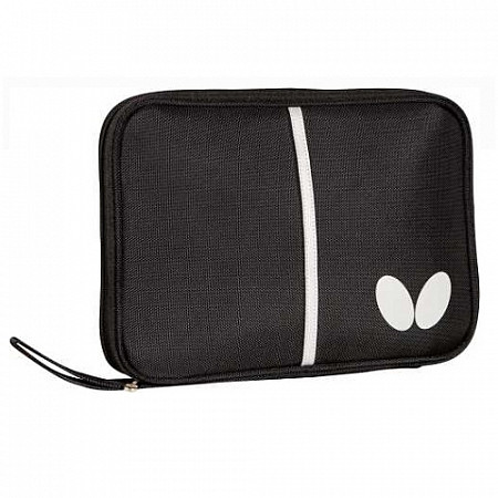 На картинке изображен Чехол для 1-ой ракетки Butterfly Nelofy black Чехол для 1-ой ракетки Butterfly Nelofy black