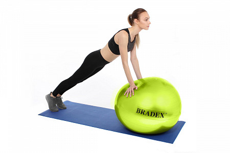 Мяч для фитнеса Bradex Фитбол-65 с насосом SF 0720 green