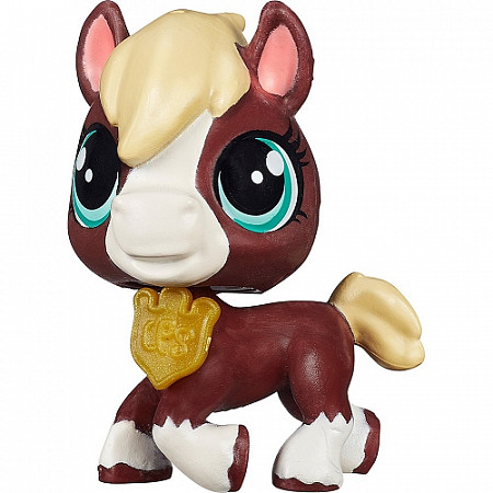 Кукла Littlest Pet Shop Лошадка Шериф Дейл с жетоном (B2810 A8228)