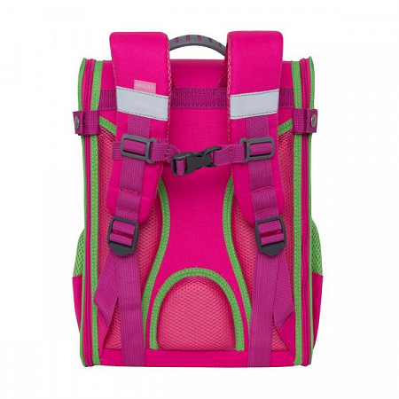 На картинке изображен Рюкзак школьный GRIZZLY RA-981-2 /1 fuchsia/honeysuckle Рюкзак школьный GRIZZLY RA-981-2 /1 fuchsia/honeysuckle