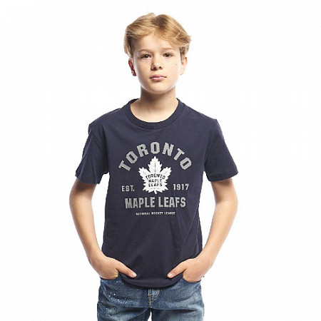 На картинке изображен Футболка подростковая Atributika&Club NHL Toronto Maple Leafs 30830 navy Футболка подростковая Atributika&Club NHL Toronto Maple Leafs 30830 navy