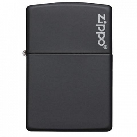 Зажигалка Zippo Logo - Black Matte 218ZL