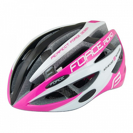 Велошлем Force Road black/pink/white