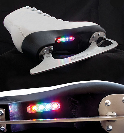 Коньки фигурные Спортивная коллекция Paris Lux Fur с подсветкой