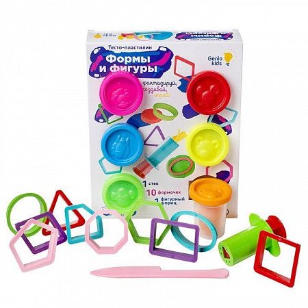 Набор для лепки Genio Kids-Art Тесто-пластилин Формы и фигуры  TA2005