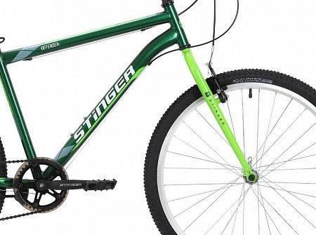 На картинке изображен Велосипед Stinger Defender 26" (2018) Green Велосипед Stinger Defender 26" (2018) Green
