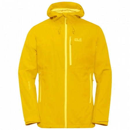 На картинке изображен Куртка мужская Jack Wolfskin Eagle Peak Jacket M dark sulphur Куртка мужская Jack Wolfskin Eagle Peak Jacket M dark sulphur