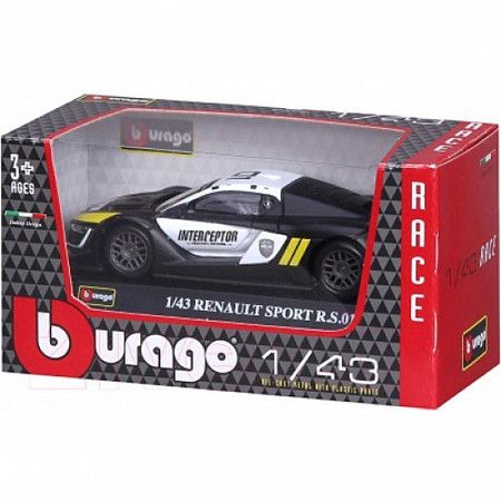 Коллекционная машина Bburago 1:43 Renault Sport R.S. 01 (18-38021) black